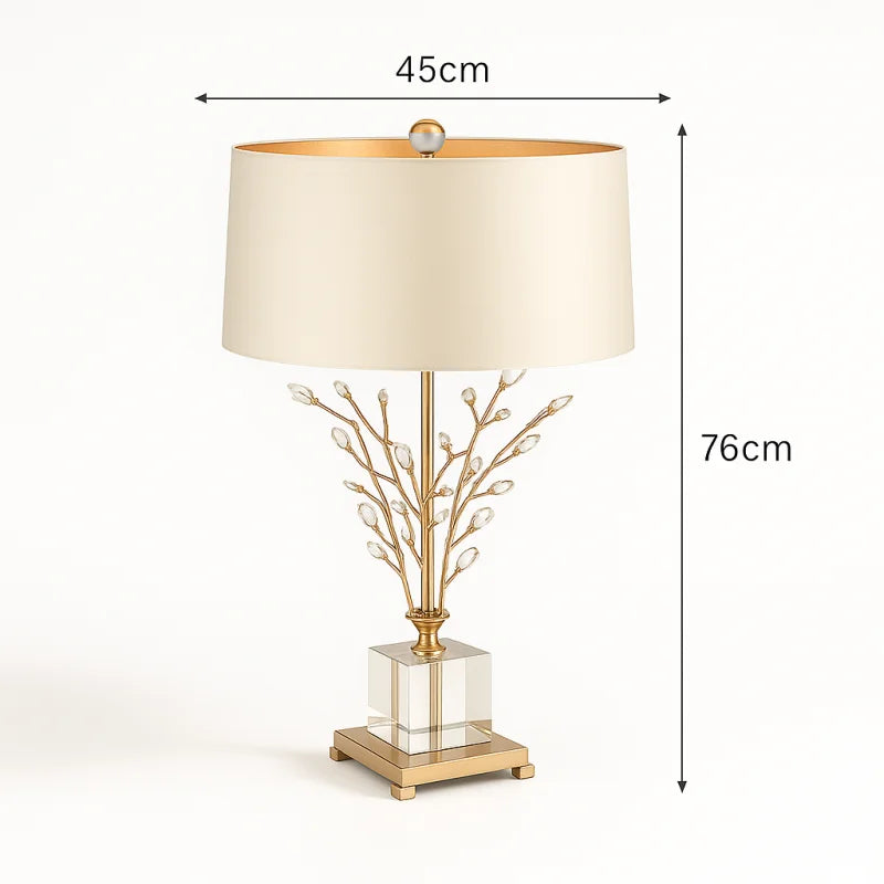 SANDYHA Nordic Ceramic Table Lamp Fabric Art Lampshade LED Light for Living Room Decor Bedroom Bedside Sofa Study Table