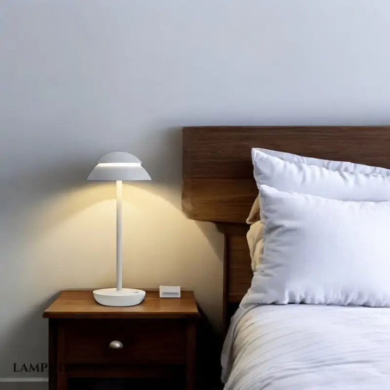 Lampe de Chevet Tactile sans fil Design Blanche - Lampe de Chevet