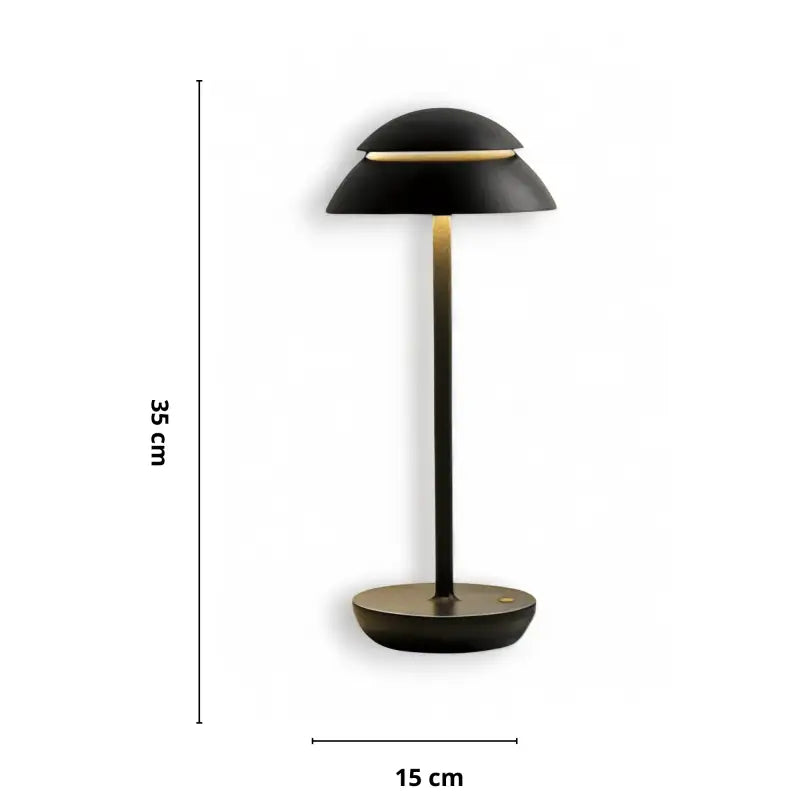 Lampe de Chevet Tactile sans fil Design Noire - Lampe de Chevet