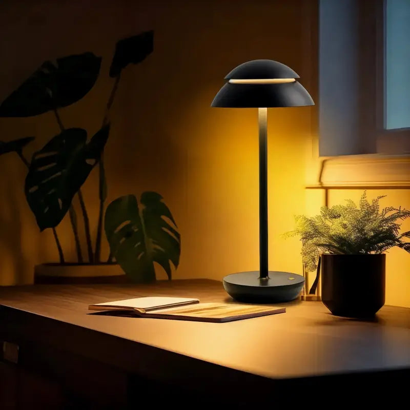 Lampe de Chevet Tactile sans fil Design Noire - Lampe de Chevet