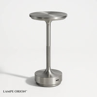 Lampe de Chevet Tactile Sans Fil Rechargeable Argent