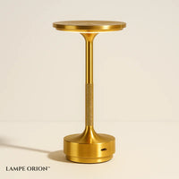 Lampe de Chevet Tactile Sans Fil Rechargeable Dorée