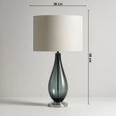 Art colored glass table Light Fashionable glazed lamp Living Room Bedroom Hotel beside fabric lamp LED study room Desk