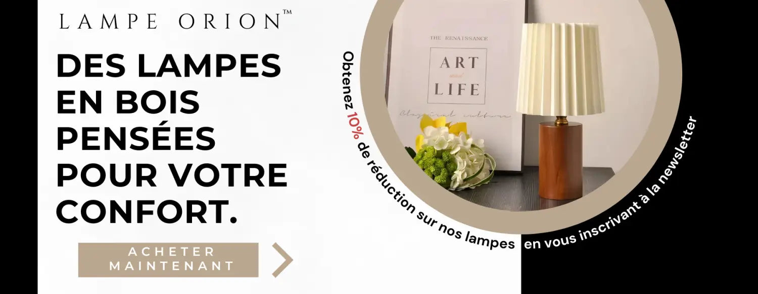 lampe de chevet en bois