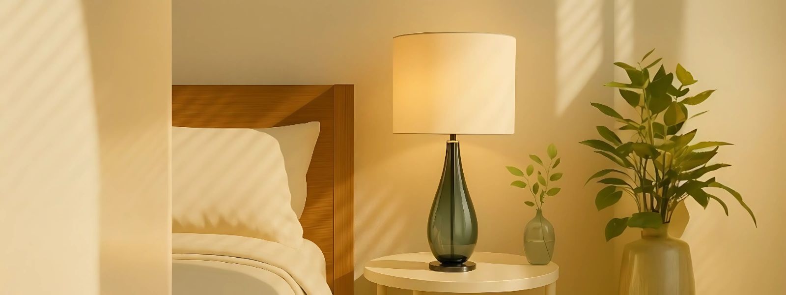 lampe de chevet en verre