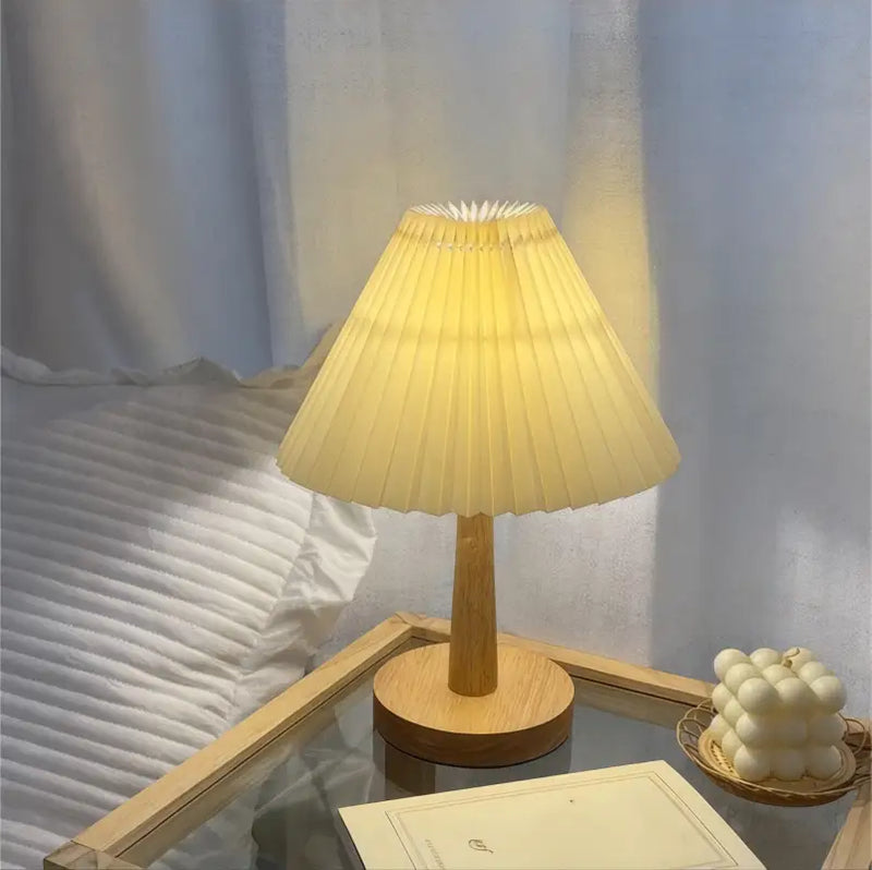 Petite Lampe de Chevet Bois - Lampe de Chevet