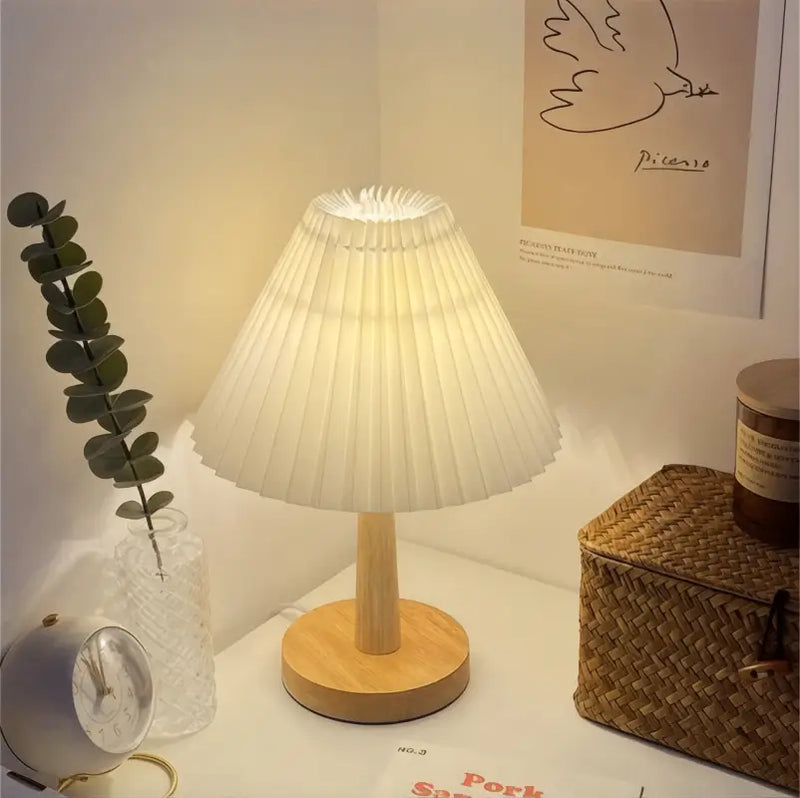 Petite Lampe de Chevet Bois - Lampe de Chevet