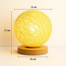 Petite Lampe de Chevet Rotin