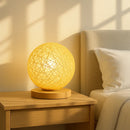 Petite Lampe de Chevet Rotin