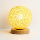 Petite Lampe de Chevet Rotin