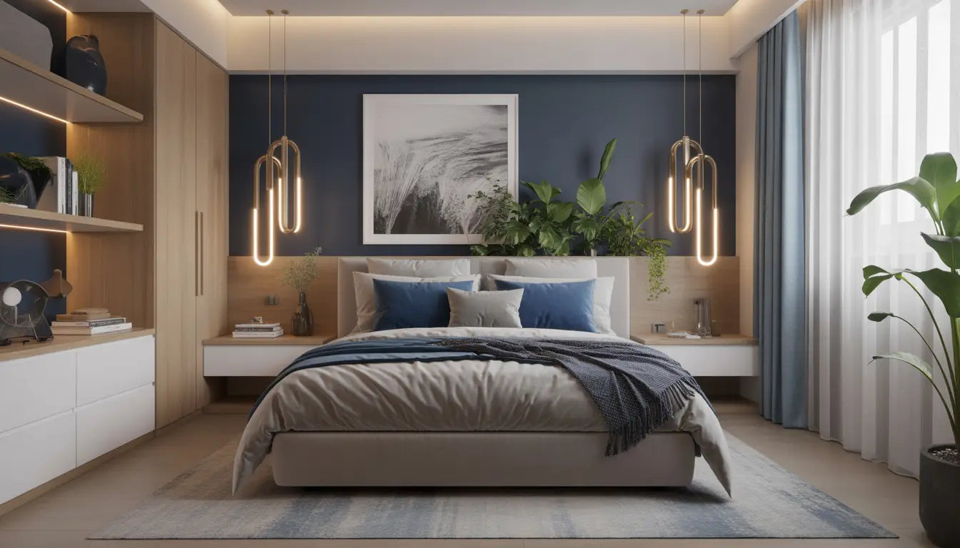 Aménagement harmonieux d'une chambre