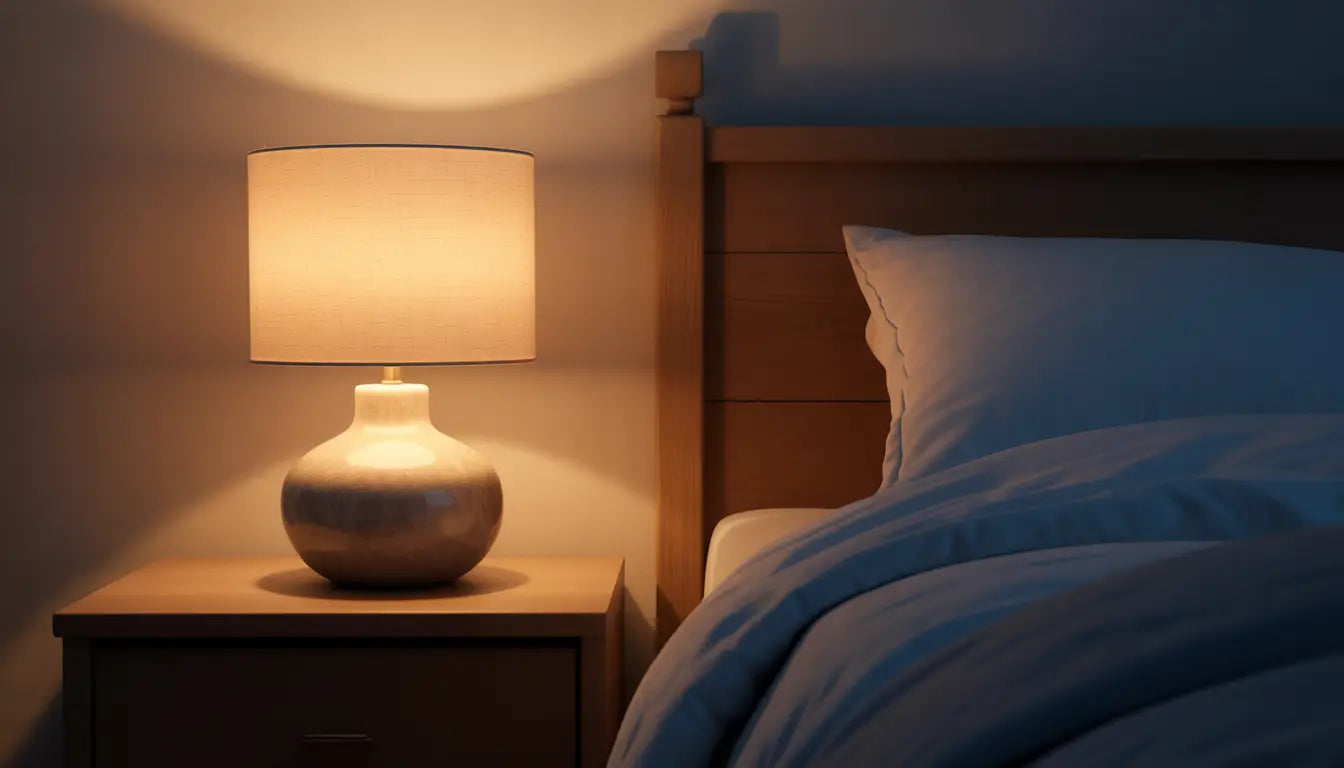 Lampe De Chevet Allumée Toute La Nuit
